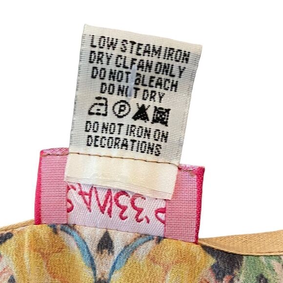 Ranee’s NWT M Blue Resortwear Beach Flowy Beaded Léopard Parrot Print Swim Cover - Picture 8 of 8